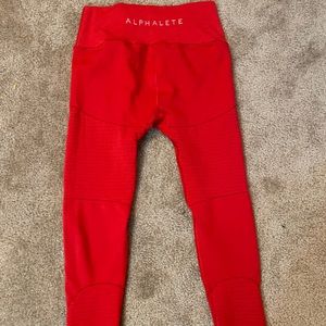 COPY - Alphalete OG revival leggings Red